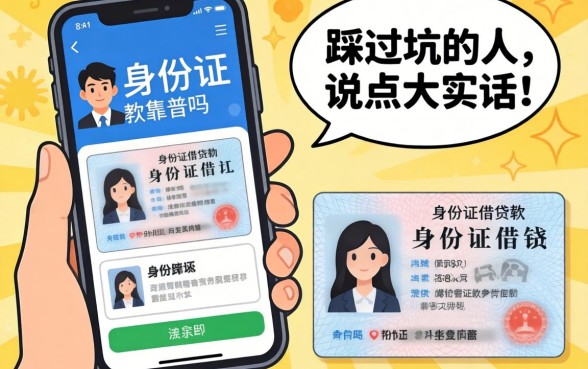 无身份证借钱软件靠谱吗？一个踩过坑的人说点大实话
