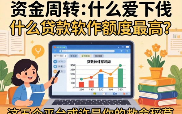 急需资金周转？什么贷款软件额度最高？这五个平台或许是你的救命稻草