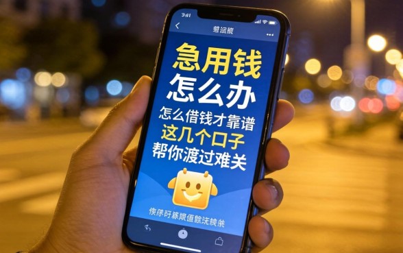 深夜急用钱怎么办？手机怎么借钱才靠谱？这几个口子帮你渡过难关