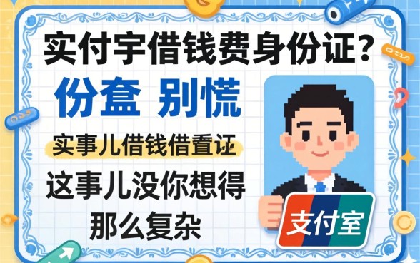 支付宝借钱要身份证?别慌,这事儿没你想得那么复杂
