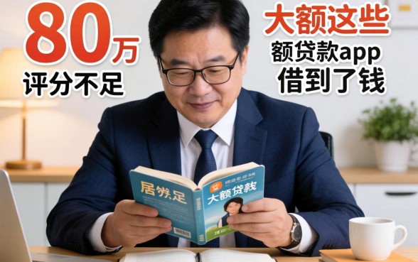 我负债8万评分不足，居然在这些大额贷款app借到了钱