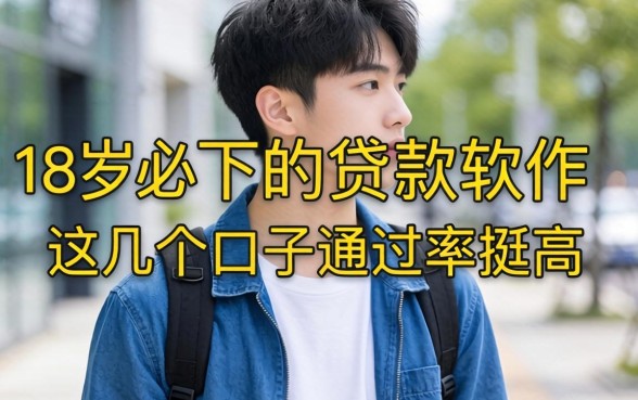 实测好用的18岁必下的贷款软件，这几个口子通过率挺高