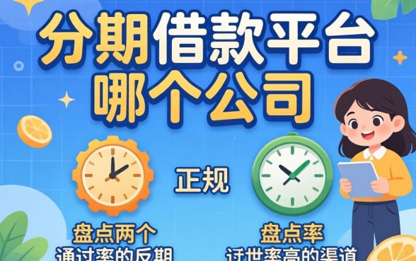 正规的分期借款平台是哪个公司?盘点两个通过率高的渠道