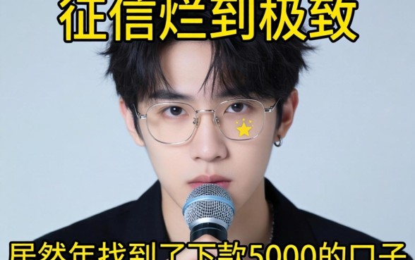 我征信烂到极致，居然在2026年找到了下款5000的口子