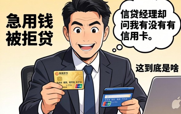 急用钱被拒贷,信贷经理却问我有没有信用卡,这到底是为啥?