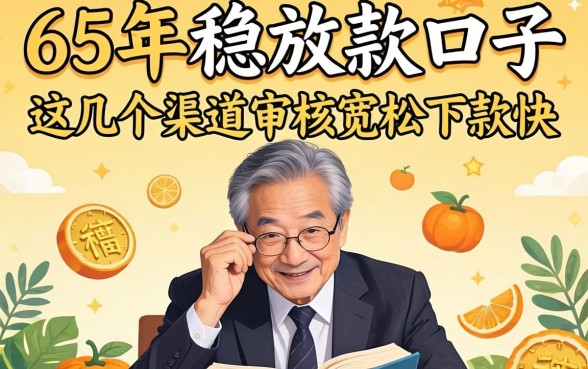 65岁稳放款口子：这几个渠道审核宽松下款快