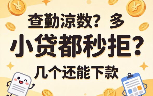 查询次数多小贷都秒拒?分享几个还能下款的渠道