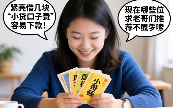 手头紧想借几千块周转，现在哪些小贷口子容易下款？求老哥们推荐不啰嗦的！