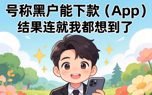 我试了那些号称黑户能下款的app,结果连我都没想到