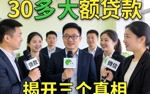 微信怎么大额贷款？我采访了30多人，揭开三个真相