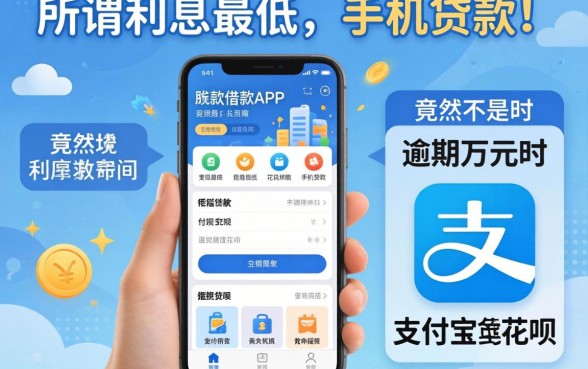 我翻了二十款借款APP，发现所谓利息最低的手机贷款，竟然不是支付宝花呗逾期万元时的救命稻草
