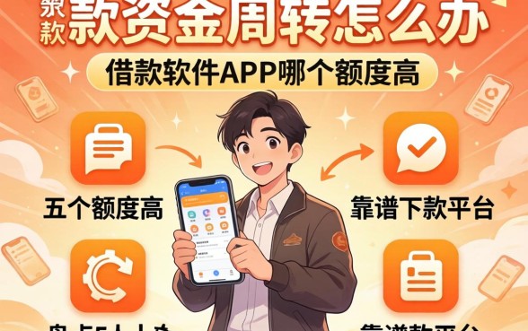 急需资金周转怎么办?借款软件APP哪个额度高?盘点五个靠谱下款平台
