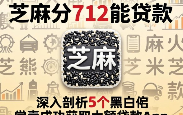 芝麻分712能贷款，深入剖析5个黑户成功获取大额贷款的app