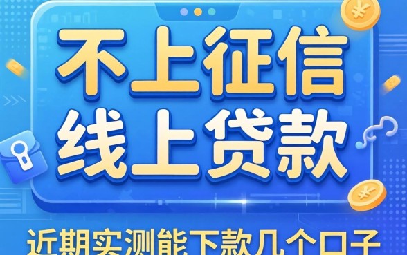 揭秘不上征信线上贷款:近期实测能下款的几个口子