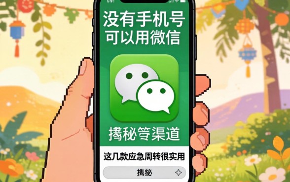 揭秘没有手机号可以用微信的渠道，这几款应急周转很实用
