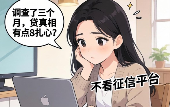 有不有不看征信的贷款平台？我调查了三个月，真相有点扎心