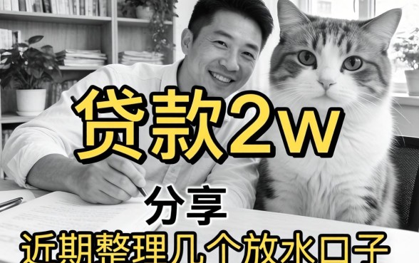 无视黑白贷款2w:近期整理的几个放水口子分享