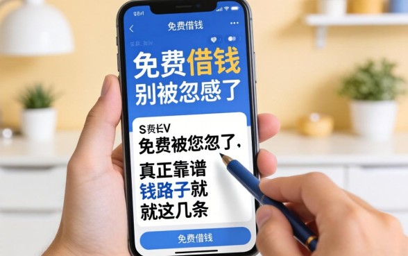 如何在手机上免费借钱？别被忽悠了，真正靠谱的路子就这几条