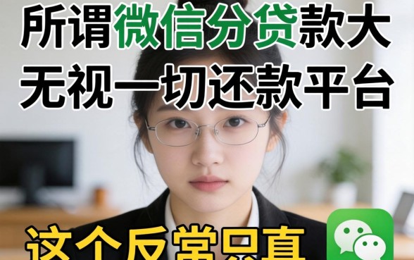 我试遍了所谓的微信分贷款大额无视一切还款的平台，发现了这个反常识的真相