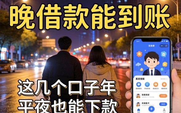 实测晚上借款能到账的app,这几个口子半夜也能下款