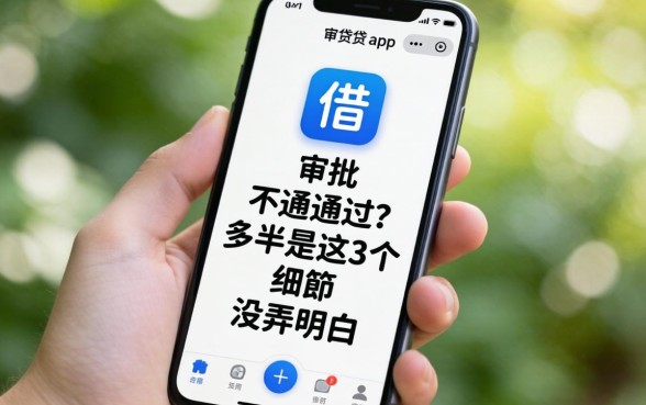 手机借贷app审批不通过?多半是这3个细节没弄明白