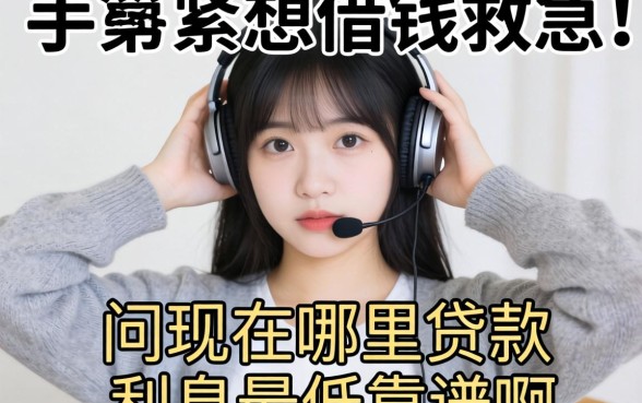 手头紧想借钱救急,请问现在哪里贷款利息最低靠谱啊?