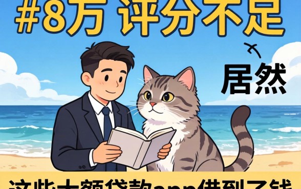 我负债8万评分不足，居然在这些大额贷款app借到了钱