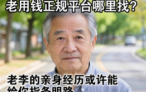 急用钱正规平台哪里找?老李的亲身经历或许能给你指条明路