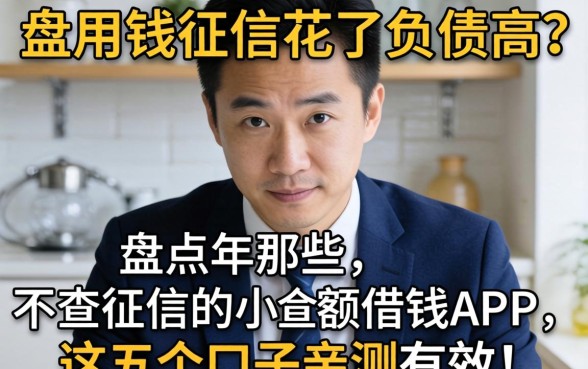 急用钱征信花了负债高?盘点2026年那些不查征信的小额借钱APP,这五个口子亲测有效!