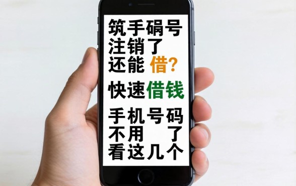 手机号注销了还能借？快速借钱 手机号码不用了看这几个
