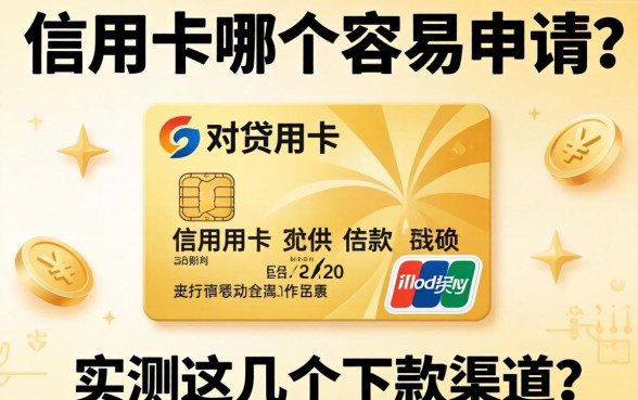 网贷和信用卡哪个容易申请?实测这几个下款渠道分享