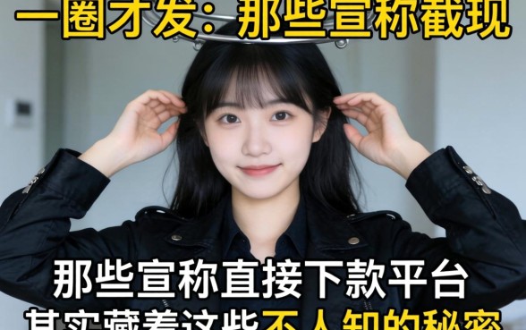 我试了一圈才发现,那些宣称直接下款的平台,其实藏着这些不为人知的秘密