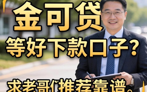 有没有像金可贷那样好下款的口子?求老哥们推荐几个靠谱的!