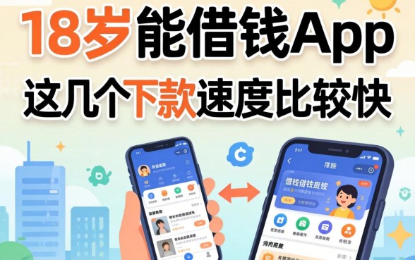 盘点满18岁能借钱的app，这几个下款速度比较快