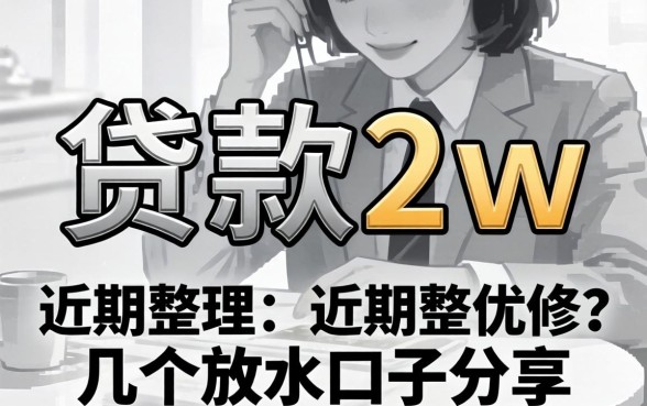无视黑白贷款2w:近期整理的几个放水口子分享