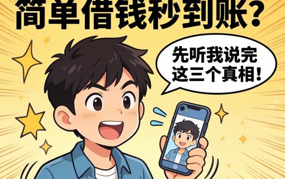 想快速简单借钱秒到账?先听我说完这三个真相