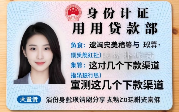 身份证能用来贷款部?实测这几个下款渠道分享
