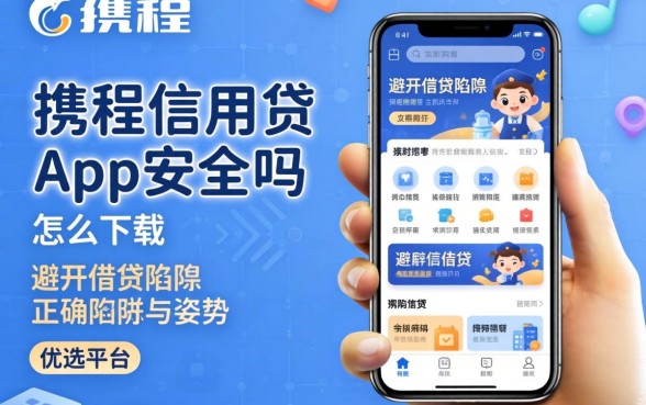携程信用贷app安全吗怎么下载?避开借贷陷阱的正确姿势与优选平台推荐