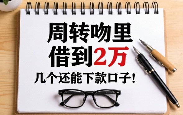 急需周转在哪里可以借到2万？整理几个还能下款的口子