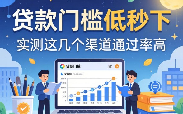 揭秘什么贷款门槛低秒下,实测这几个渠道通过率高