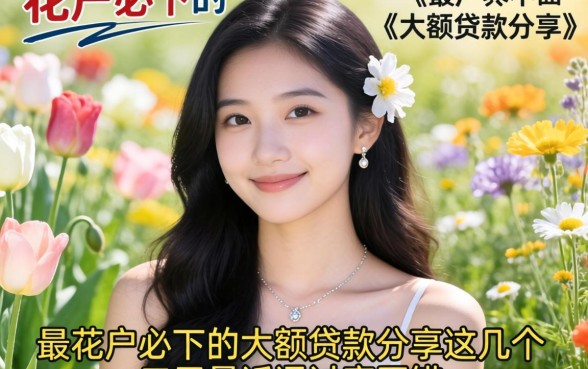 花户必下的大额贷款分享,这几个口子最近通过率不错