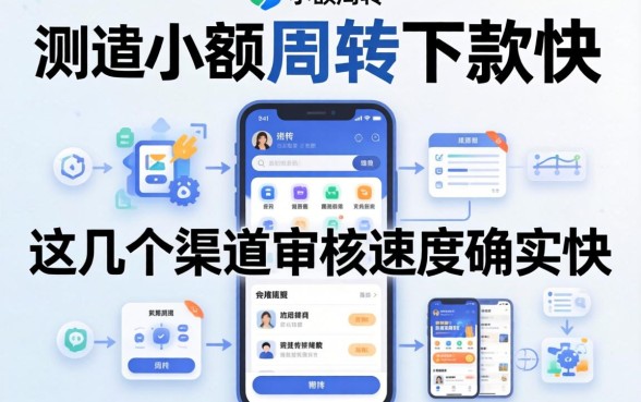 实测小额周转下款快的软件,这几个渠道审核速度确实快