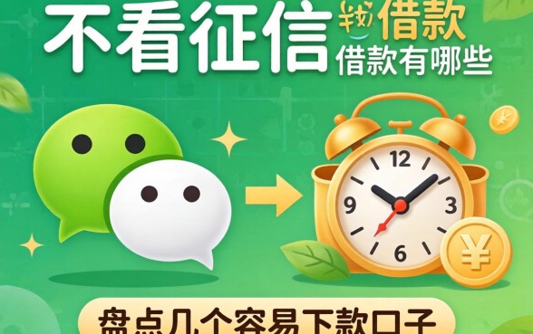 微信不看征信的借款有哪些?盘点几个容易下款的口子