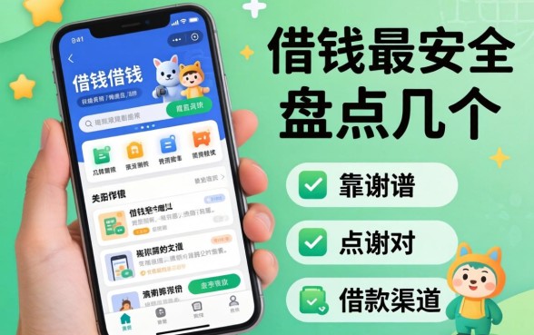 如何在手机上借钱最安全?盘点几个靠谱的借款渠道