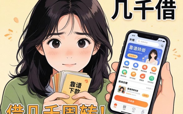 手头紧想借几千块周转,手机上有哪些靠谱的软件能下款?