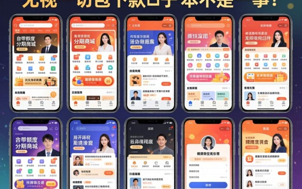我试了十几个平台,发现自带额度的分期商城和无视一切包下款口子根本不是一回事