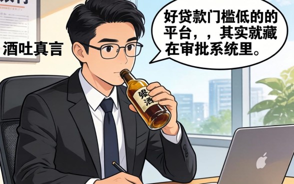 银行经理酒后吐真言:好贷款门槛低的平台,其实就藏在审批系统里