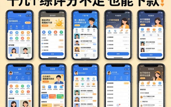我实测了十几个平台,发现综合评分不足也能下款的口子竟然藏在这里