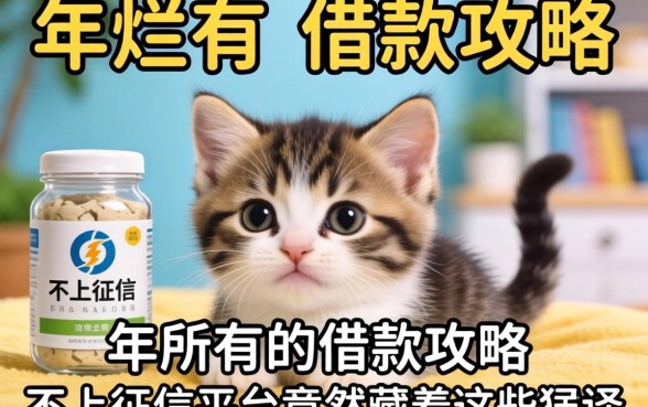 我翻烂了2026年所有的借款攻略,发现不上征信的平台竟然藏着这些猫腻
