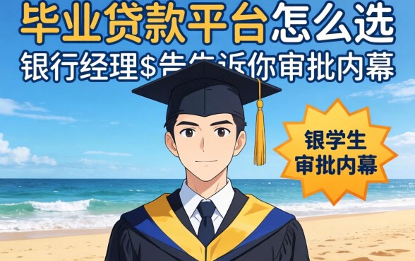 学生刚毕业贷款平台怎么选？银行经理告诉你审批内幕